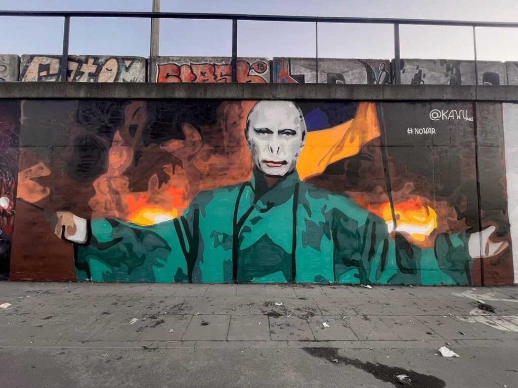 Putin-Voldemort - street art w Poznaniu