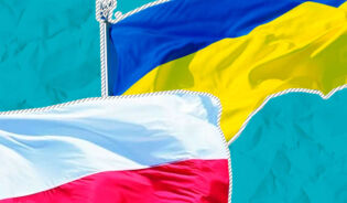 Прапори Польщі та України