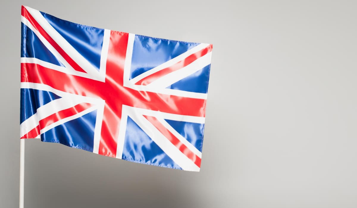 Flaga Wielkiej Brytanii symbolizująca program dla Ukraińców