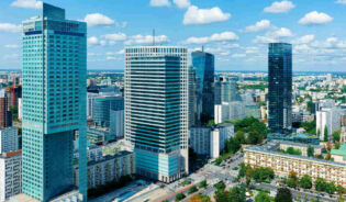 Вид на Варшаву со смотровой площадки