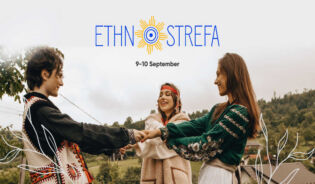 Плакат с рекламой фестиваля ETHNOSTREFA в Кракове. Ru