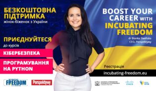 Жінка навчається на онлайн-курсах: „Кібербезпека” та „Програмування на Python”-UK