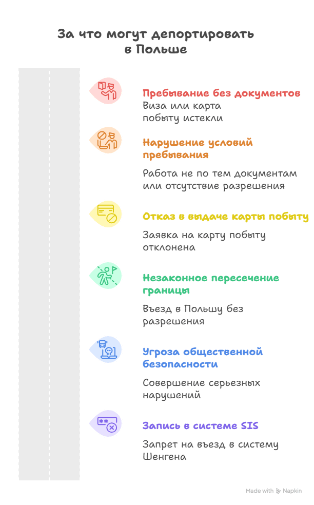 За что могут депортировать из Польши